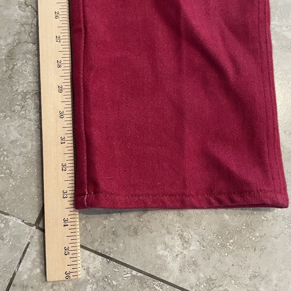 Riders by Lee Vintage Jean High Waist Straight Leg Relaxed Women’s 32x34 Red NOS - Picture 4 of 7